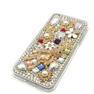 Unique 3D Handmade Teddy Bear Bling iphone XS Max